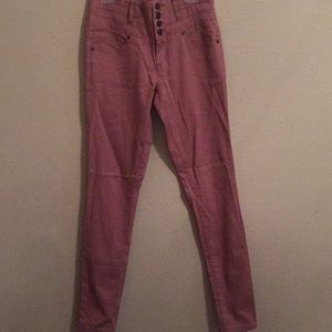 Silver Crush High Waist Peach Jeans